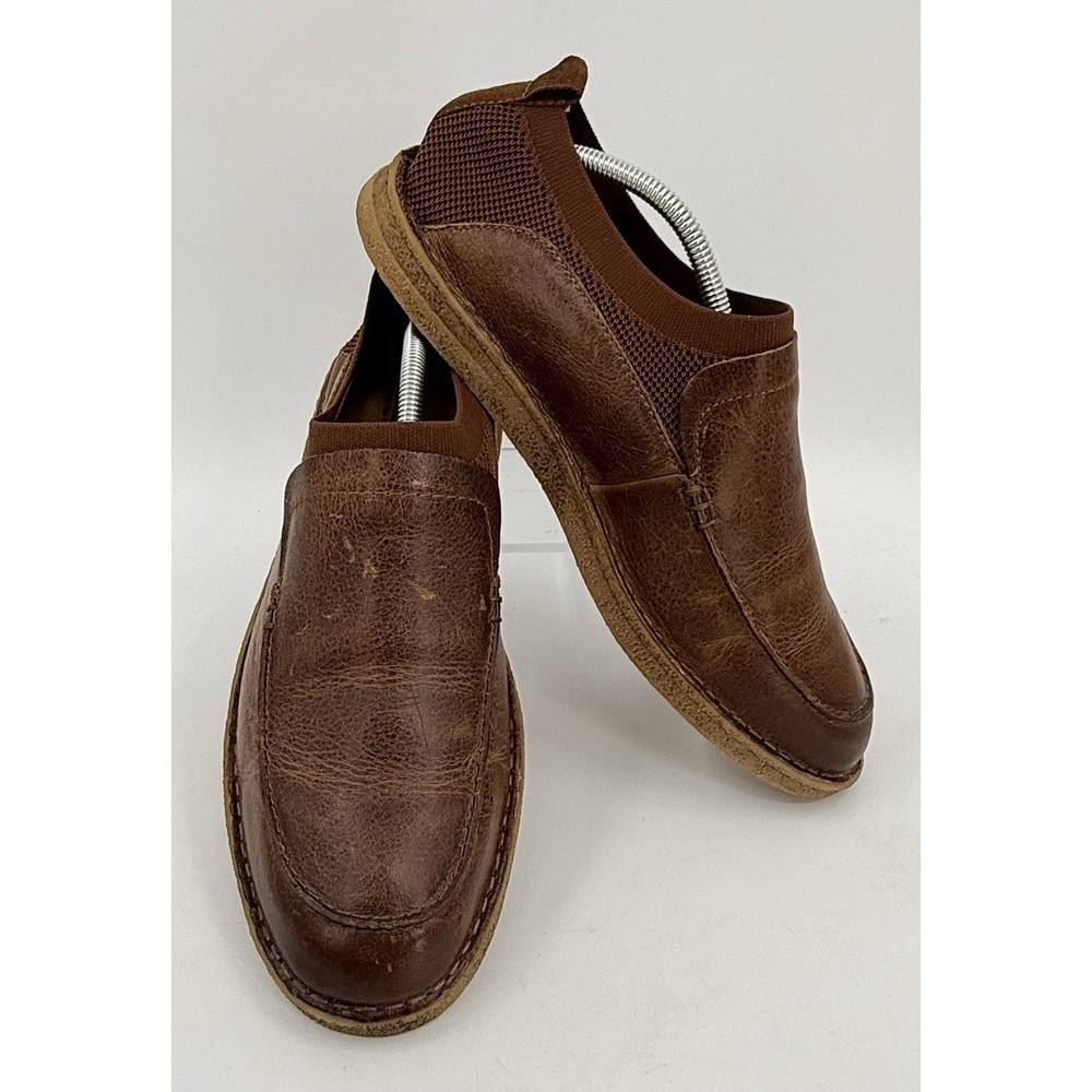 Born  "Samuel" Slip On Loafers in Tan/Bourbon BM 0000337 Mens Size 10.5M Worn 1X